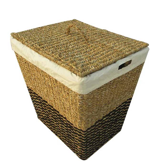 Seagrass Laundry Basket with Lid