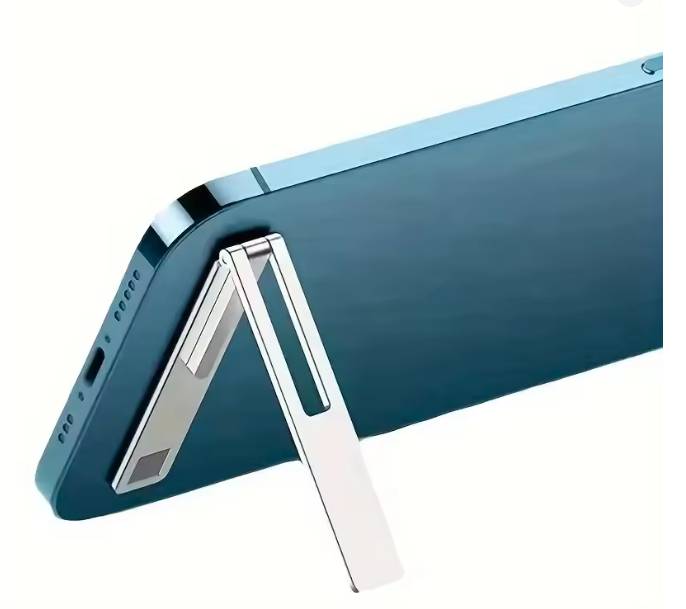 Ultra-thin Minimalist Mobile Phone Holder Metal Folding Back Stick Phone Desktop Holder Portable Mobile Support Phone Stand